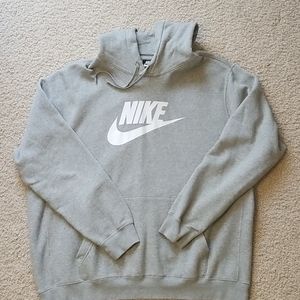 Men's Nike grey and white hoodie Sz XXL